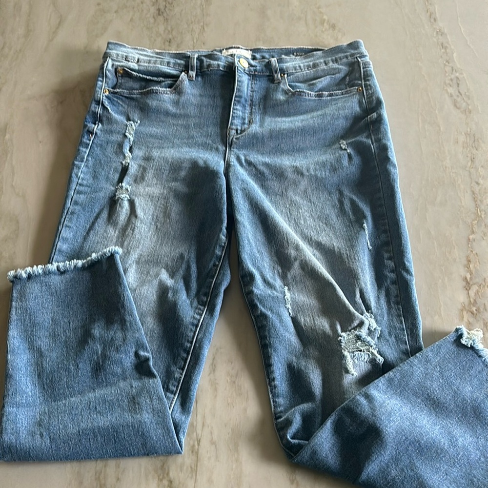 Nicole Miller High Rise Ankle Skinny Jean